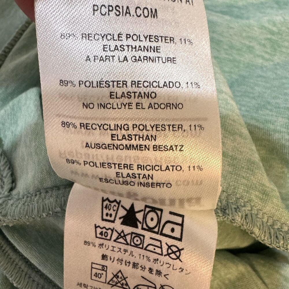 Patagonia Seabrook Twist Dress Small Green Cap Sleeve Wrap Waist Travel SP20 - Picture 9 of 9